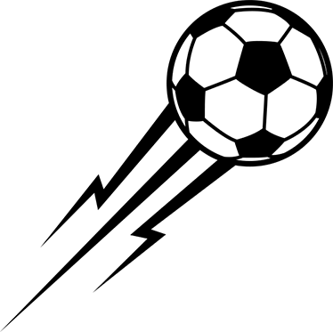 Futbol afiş - yıldırım gibi top dekoratif vinil - TenStickers
