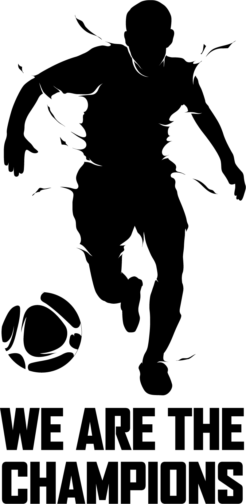 Futbol afiş - Şampiyonlar biziz - TenStickers