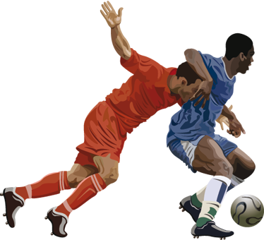 Futbol afiş - futbolcu dekoratif vinil - TenStickers