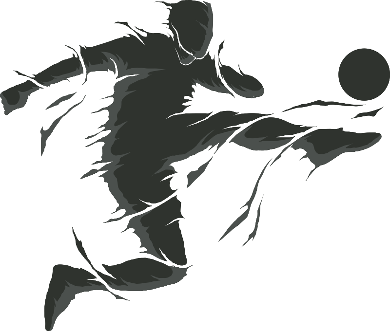 Futbol afiş - futbolcu Çıkartması - TenStickers