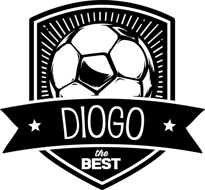 Futbol afiş - kişiye Özel futbol amblemi - TenStickers