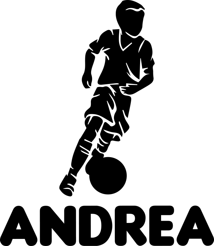 Futbol afişi çocuk oyuncu - TenStickers