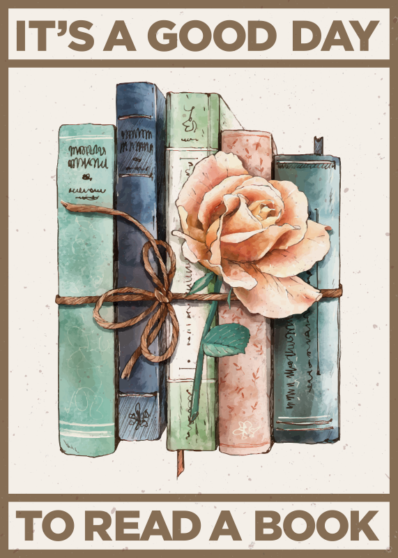 Eski kitap afiş baskısı - TenStickers