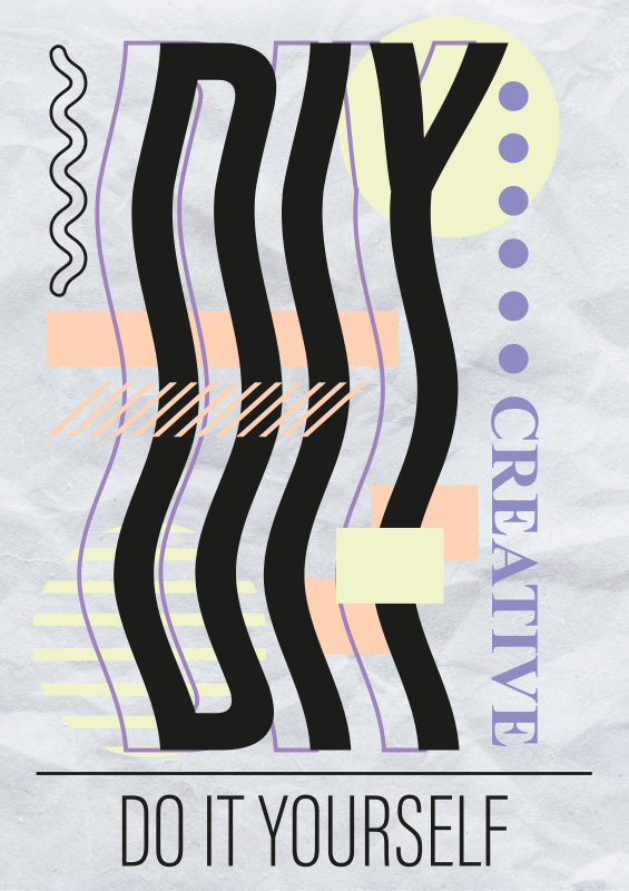 Kendin yap afiş tasarımı - TenStickers