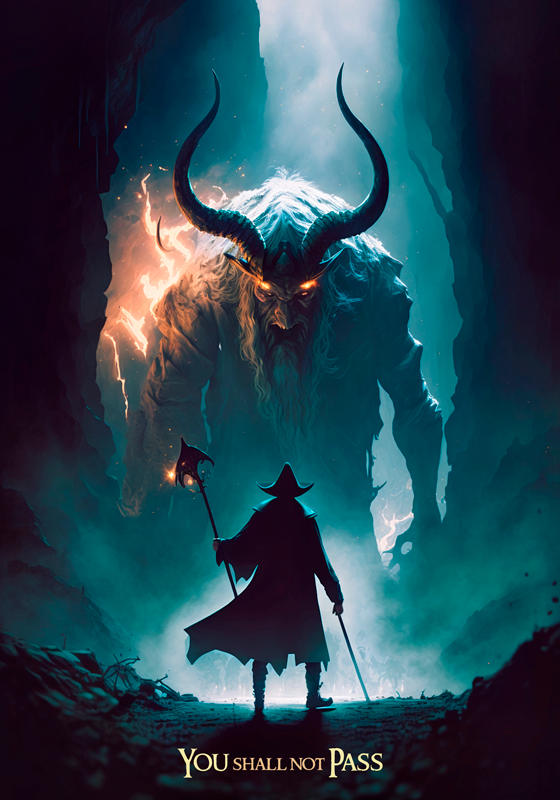 Film afişini geçemeyeceksin - TenStickers