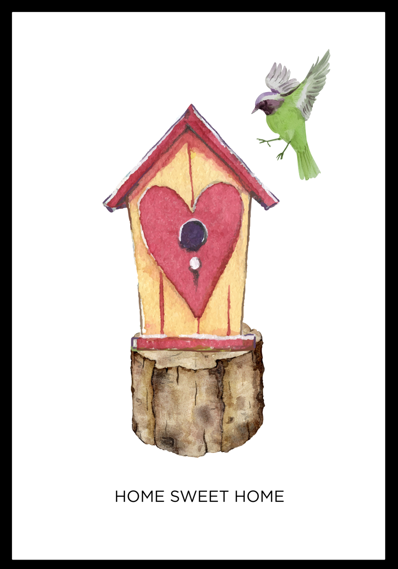 Evimiz Öz Bizim oturma odası afiş - TenStickers