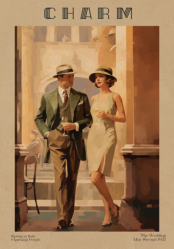 çekicilik dergisi Art Déco poster - TenStickers