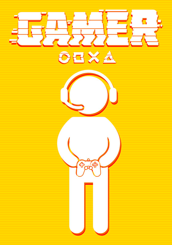 Oyuncu simgesi Video oyunu posteri - TenStickers