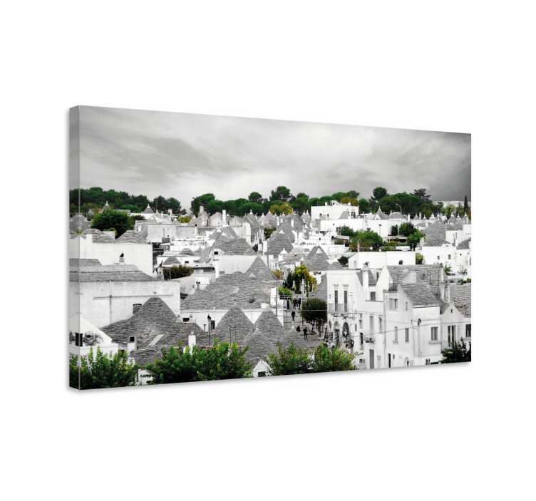 Alberobello trulli city kanvas tablolar - TenStickers