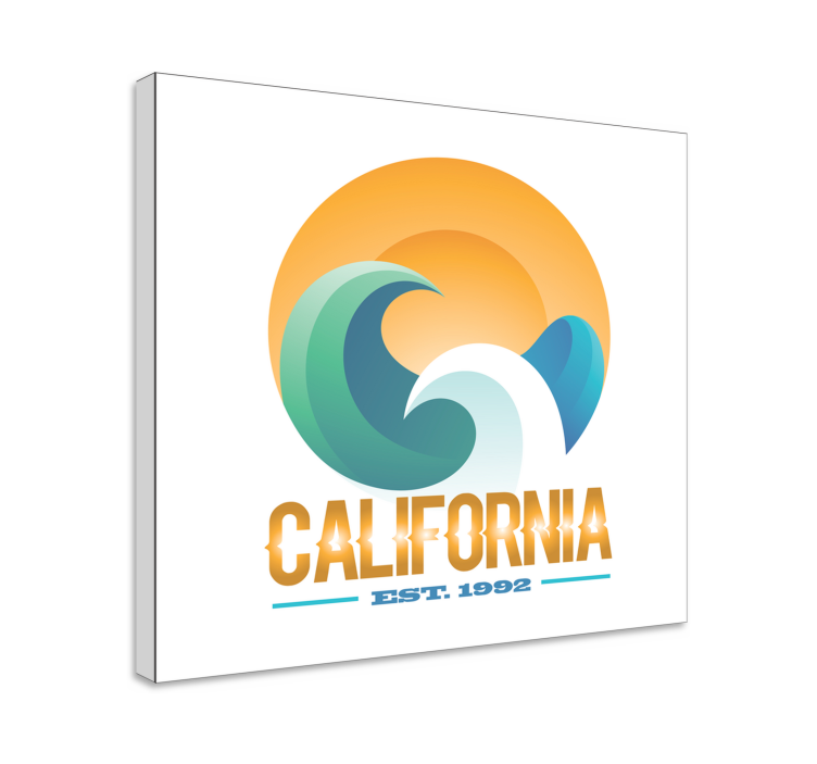 California sörf amblemi deniz tablo - TenStickers