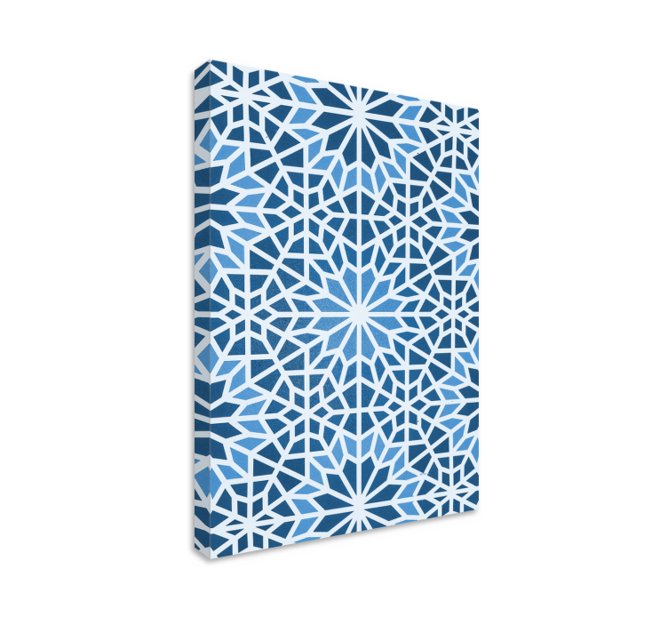 Geometrik tablo yıldız patlaması - TenStickers