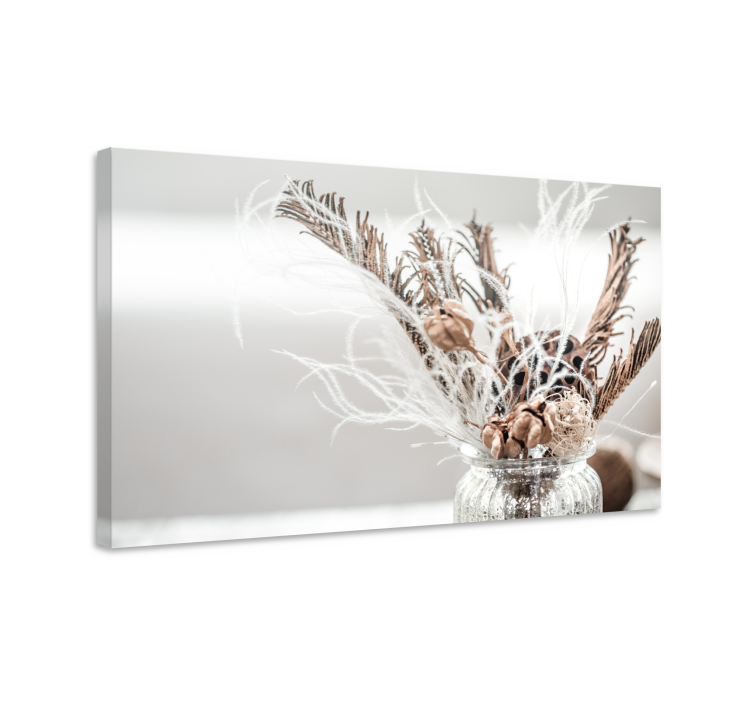 Beyaz çiçek meyve tuvali - TenStickers