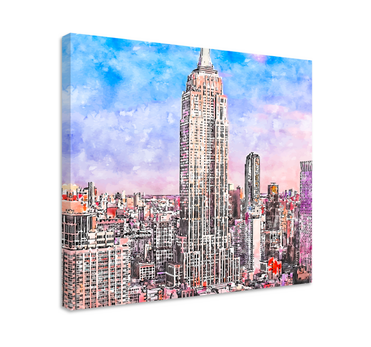 Ciudades new york city kanvas tablolar - TenStickers