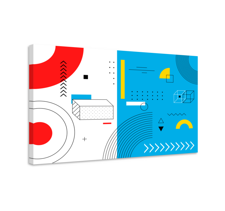 Geometrik tablo geometrik Şekiller kompozisyonu - TenStickers