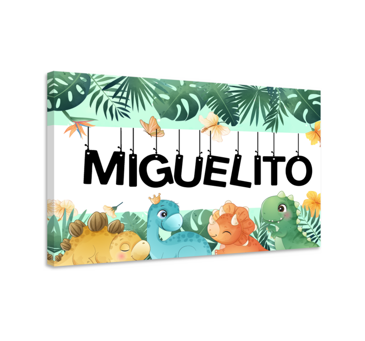 At tablo sevimli dinozor manzarası - TenStickers