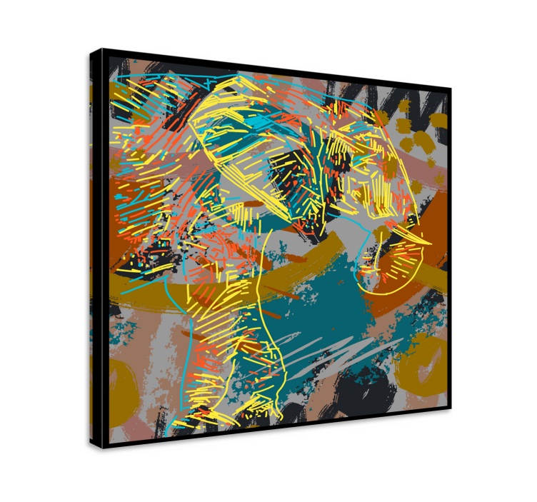 Fil tablo Çağdaş fil Çizimi - TenStickers