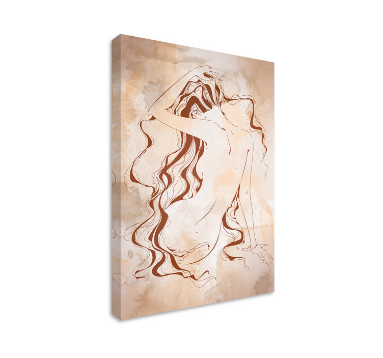 Modern tuvalet kağıdı banyo tuval sanatı - TenStickers