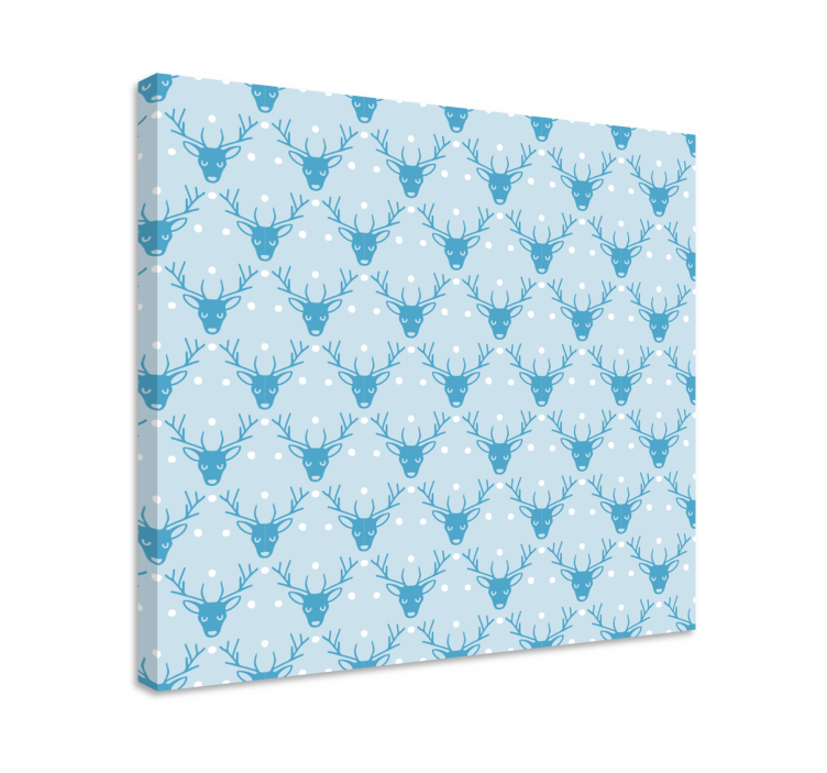 Geyik tablo kış geyiği deseni - TenStickers