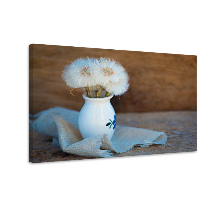 Çiçekler ve bitkiler kanvas tablo dandelion puff buketi - TenStickers