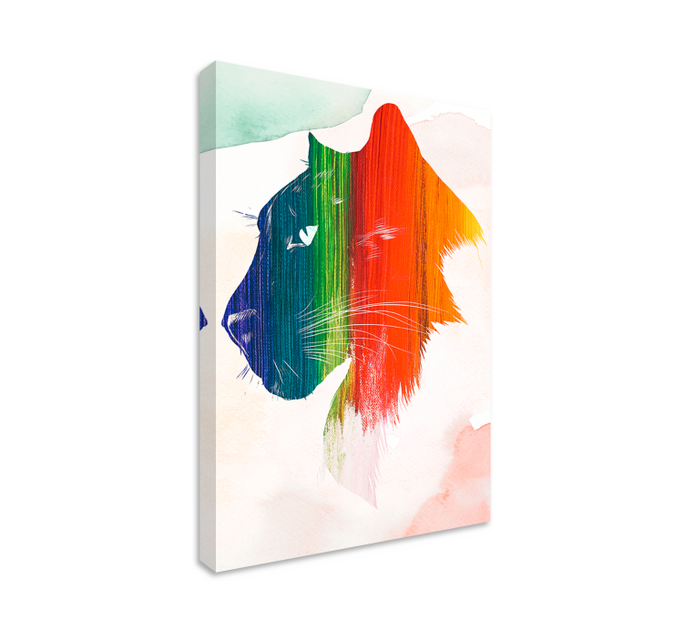 Panter baskı hayvan kanvas baskılar - TenStickers