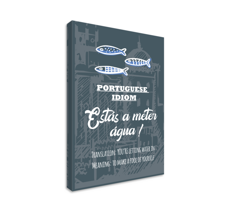 Portekizce söyleyerek çeviri salak tuval - TenStickers