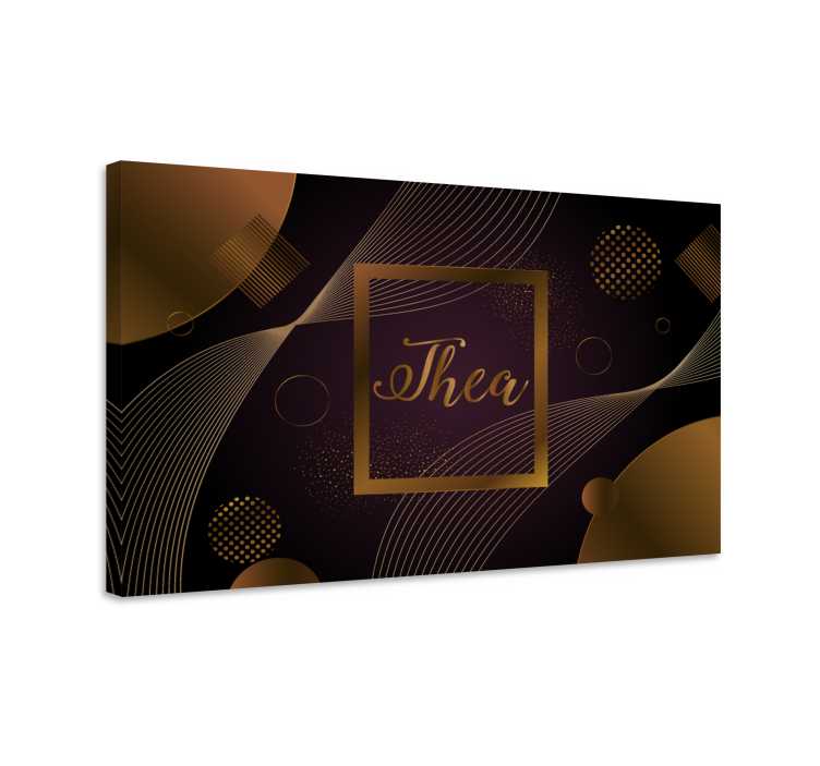 Çiçekler ve bitkiler kanvas tablo Şık daire tasarımı - TenStickers