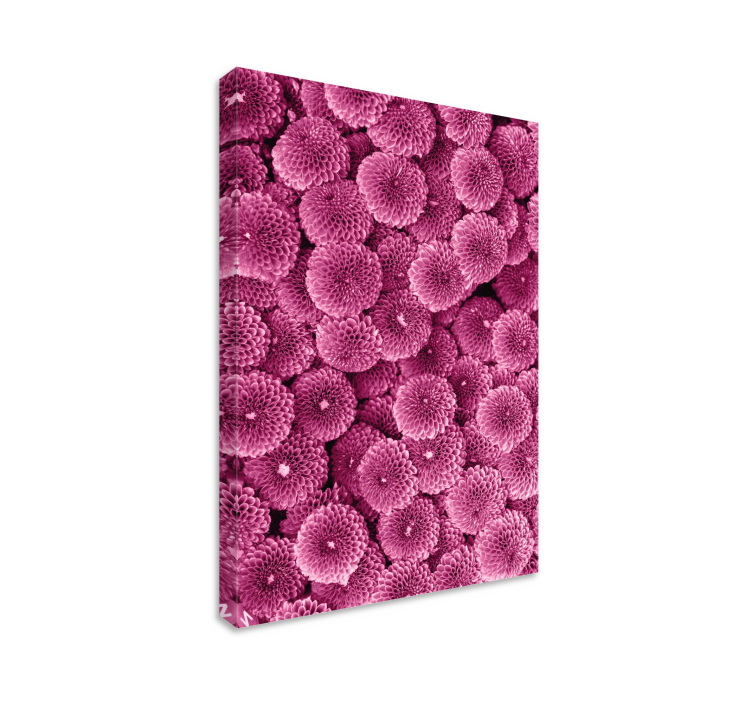 Canlı çiçek desenleri çiçekler ve bitkiler kanvas tablo - TenStickers