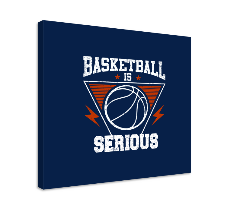 Spor kanvas tablo basketbol ciddidir - TenStickers
