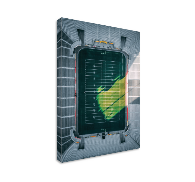 Havadan stadyum görünümü spor kanvas tablo - TenStickers