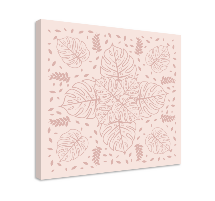 Botanik monstera deseni bitkiler tablo - TenStickers