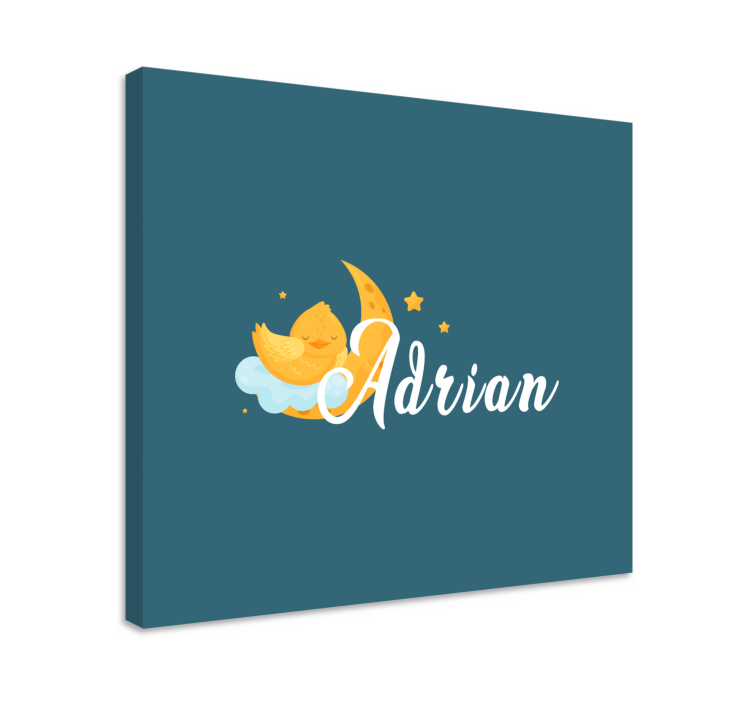 Bebek tablo uyuyan civciv ay - TenStickers