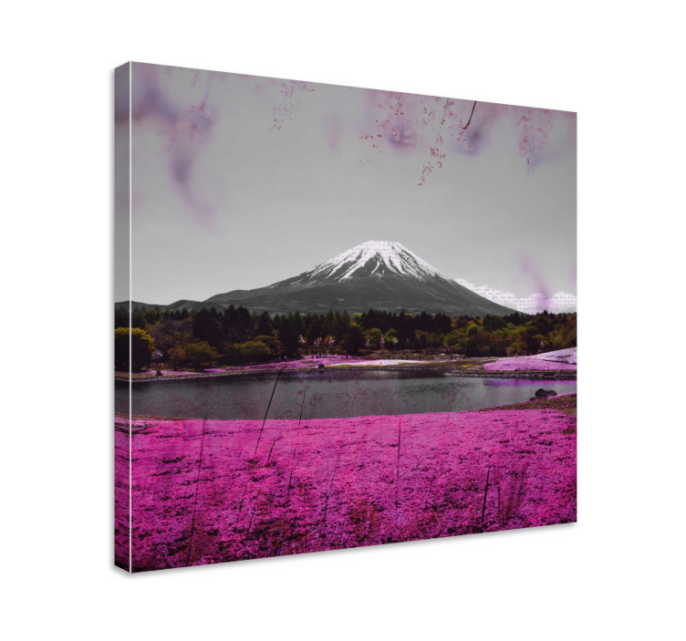 Tablo manzaraları mount fuji yansıması - TenStickers