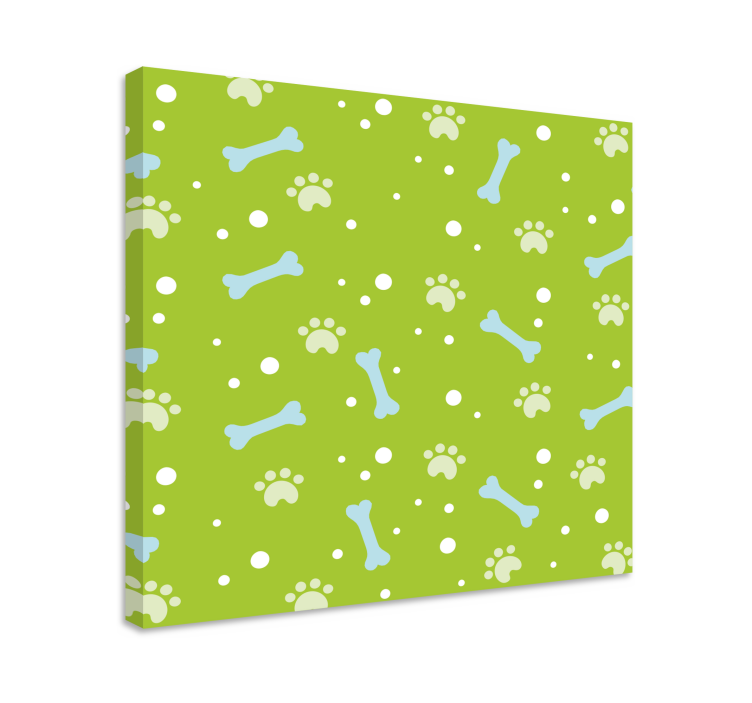 Köpek tablo - ayak İzi deseni - TenStickers
