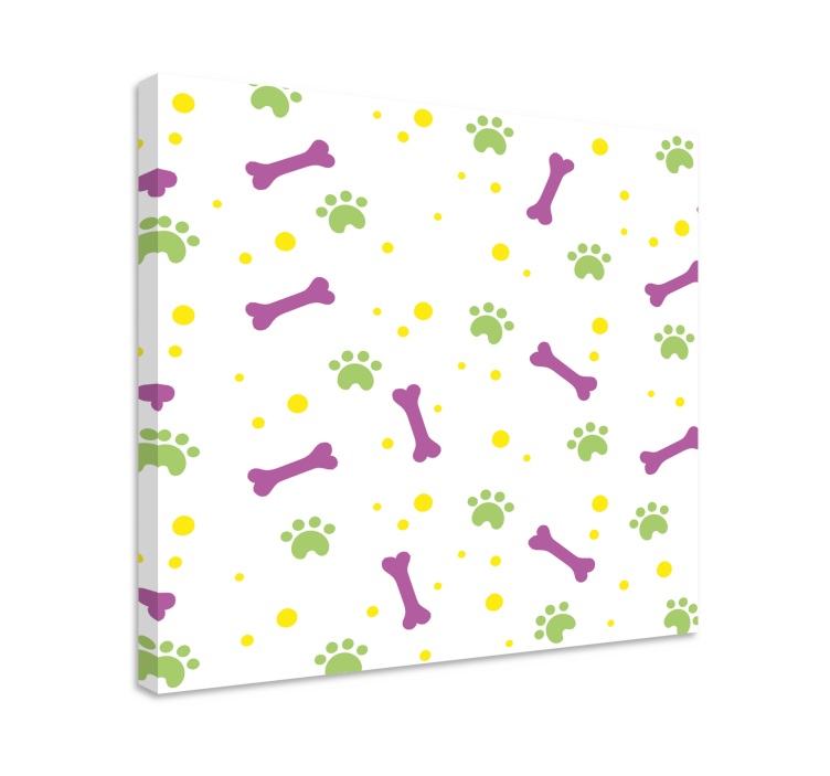 Köpek tablo - canlı ayak İzi İzleri - TenStickers