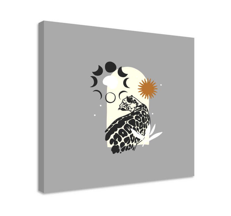 Fil tablo - jaguar ve göksel unsurlar - TenStickers