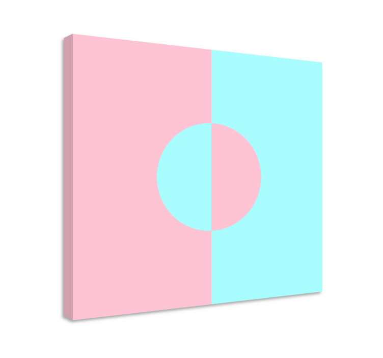 Geometrik tablo daire ve bölme - TenStickers