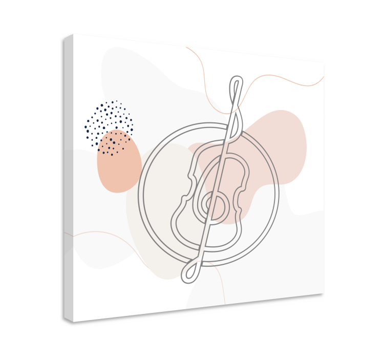 Hat sanatı çello tasarım müzik tuval - TenStickers