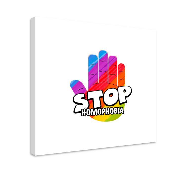 Alıntılar kanvas tablo - homofobiye son - TenStickers