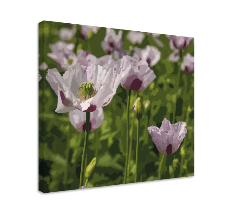 Detaylı midilli alan çiçek tuvali - TenStickers