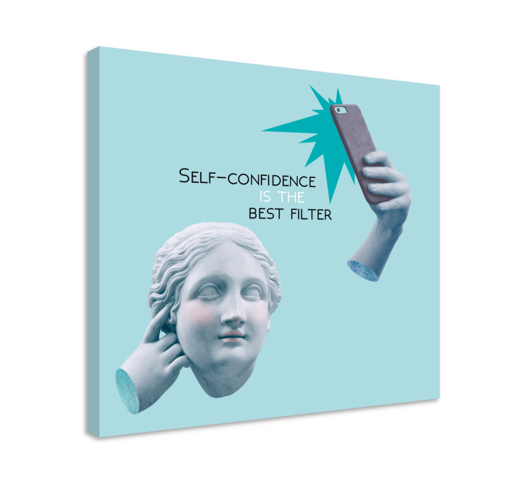 Alıntılar kanvas tablo - Öz güven alıntısı - TenStickers