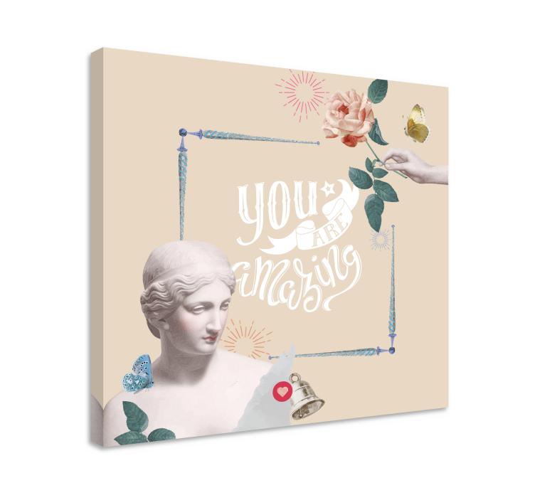 Alıntılar kanvas tablo - sen harikasın - TenStickers