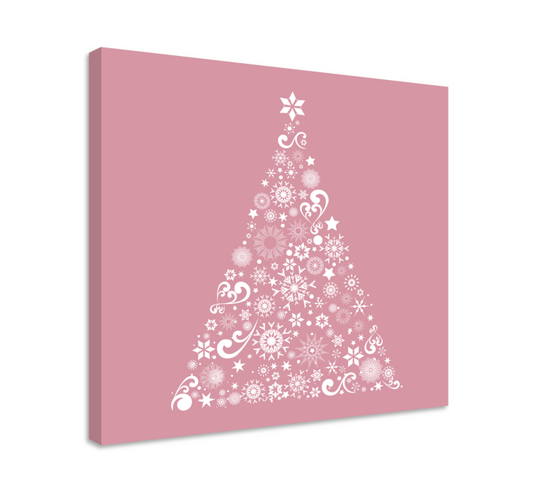 Çiçekler ve bitkiler kanvas tablo festive floral tree - TenStickers