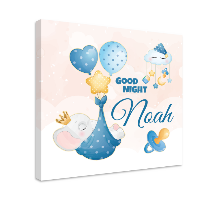 Bebek tablo İyi geceler fil - TenStickers