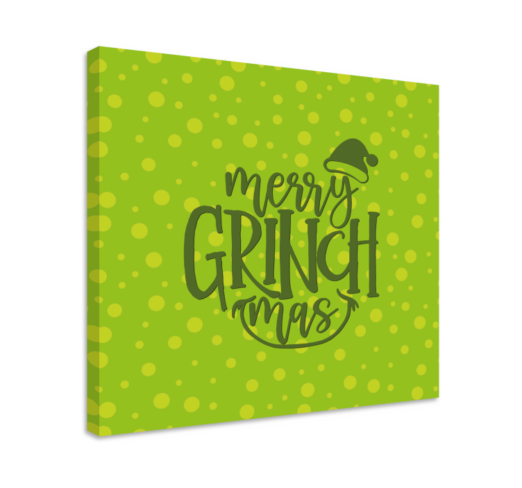 Alıntılar kanvas tablo - mutlu grinchmas selamı - TenStickers