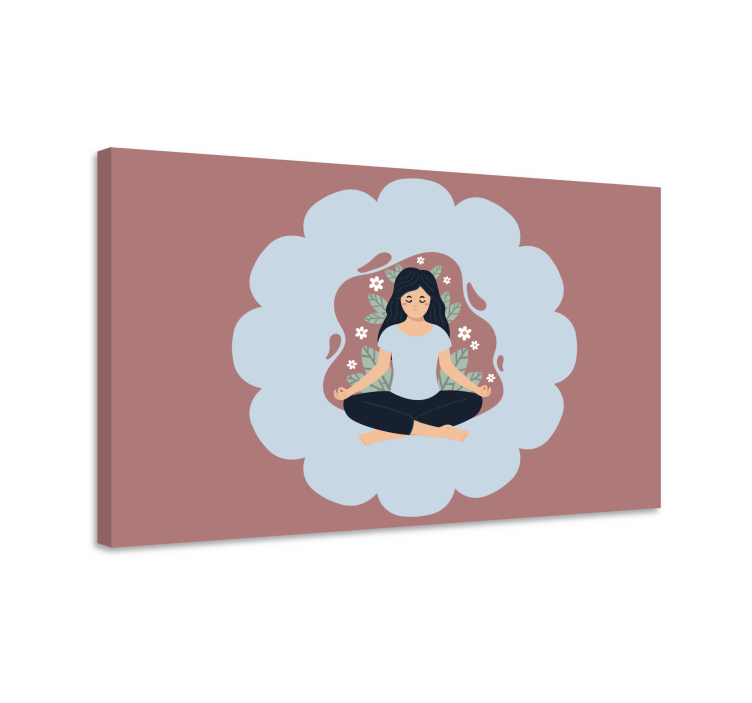 Mandala tablo meditasyon Çiçek aurası - TenStickers