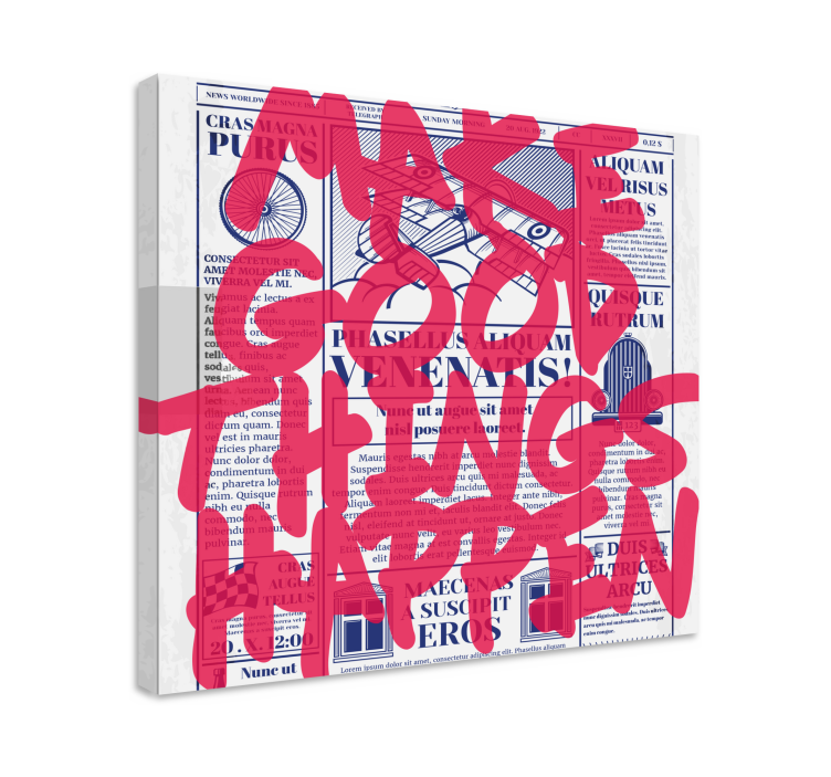 Alıntılar kanvas tablo İyi Şeyler yaratın - TenStickers