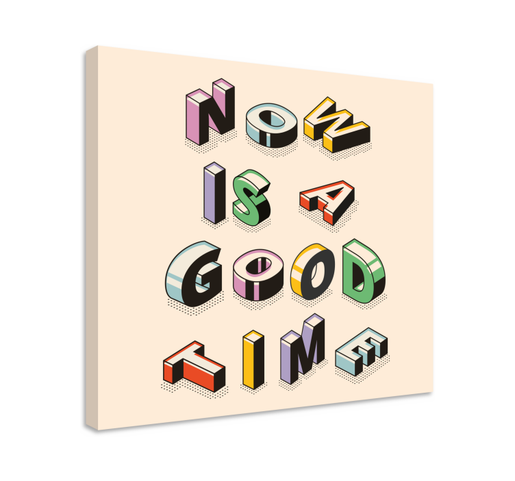 Şimdi iyi bir zaman renkli duvar baskıları - TenStickers