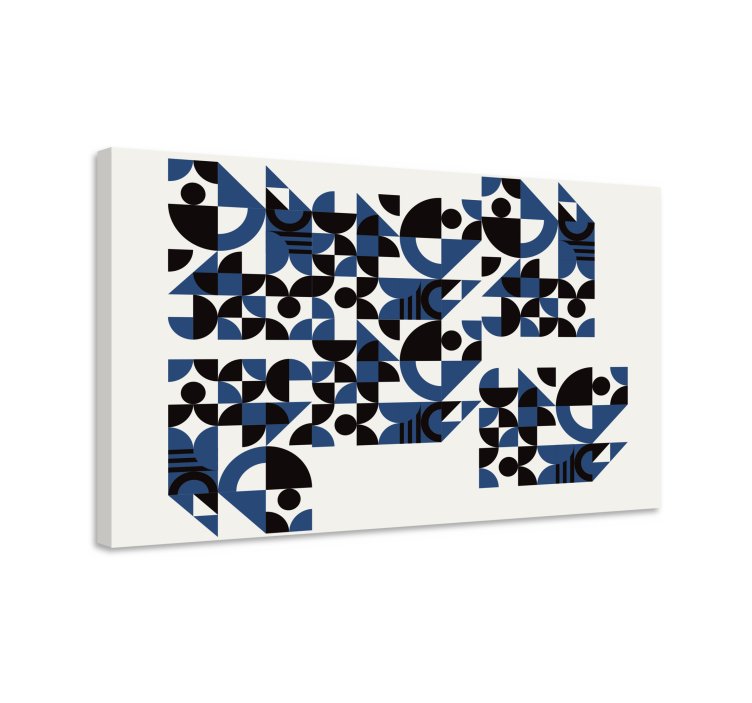 Geometrik tablo dinamik geometrik desenler - TenStickers
