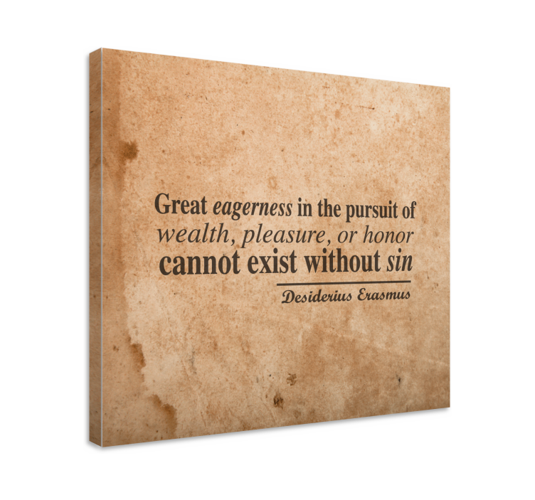 Alıntılar kanvas tablo İstek ve zenginlik - TenStickers