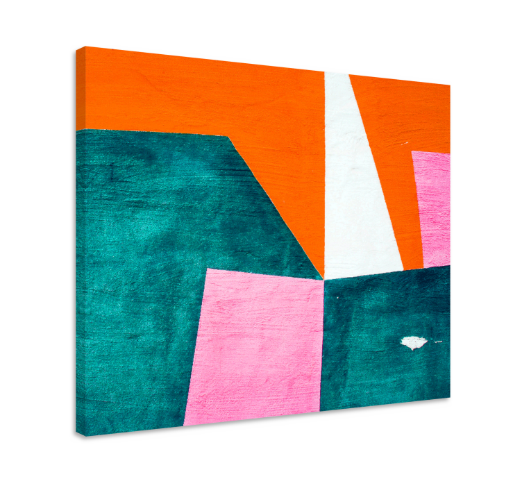 El boyaması mozaik geometrik tuval - TenStickers